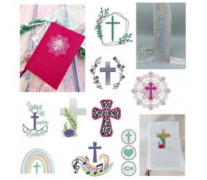 Stickserie ITH - 10 Gotteslobhüllen Vol. 3 inkl. blanko